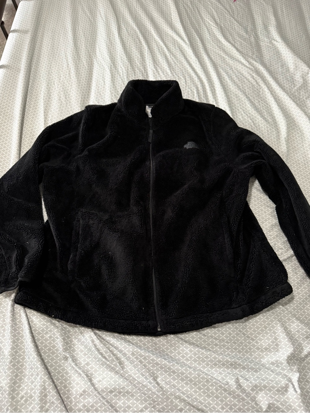 The North Face Women's Black Teddy Fleece Zip Jacket